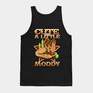 Cute But A Little Moody I Equestrian Pony Horse Fan Tank Top